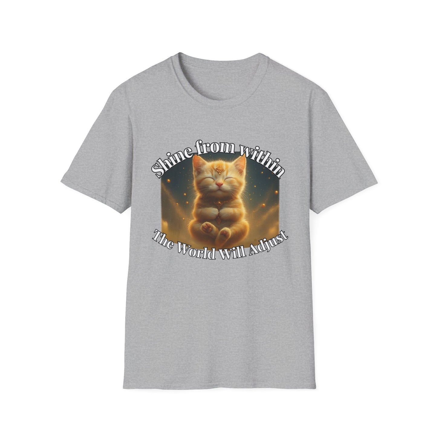 Shine from Within β Golden Stillness Kitten Tee