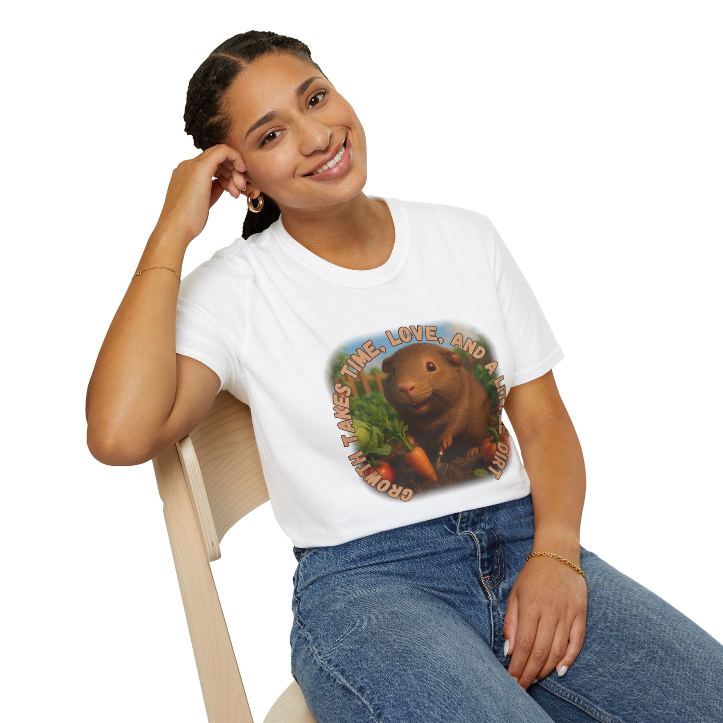 ๐พ Growth Takes Time โ Hazel the Garden Heart Tee ๐พ- Rescue Collab