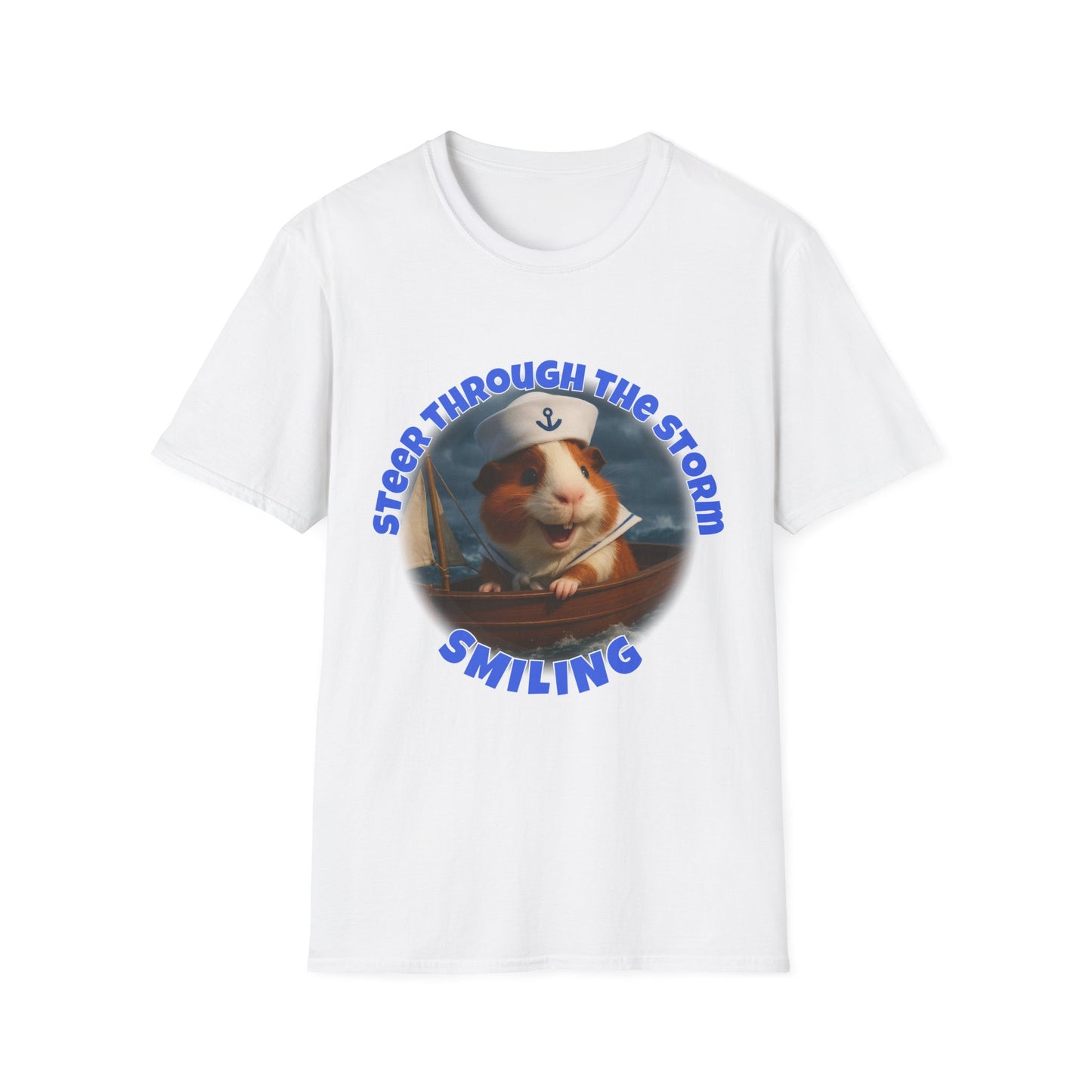 ๐พ Steer Through the Storm โ Sailor Joe the Little Captain Guinea Pig Tee ๐พ- Rescue Collab