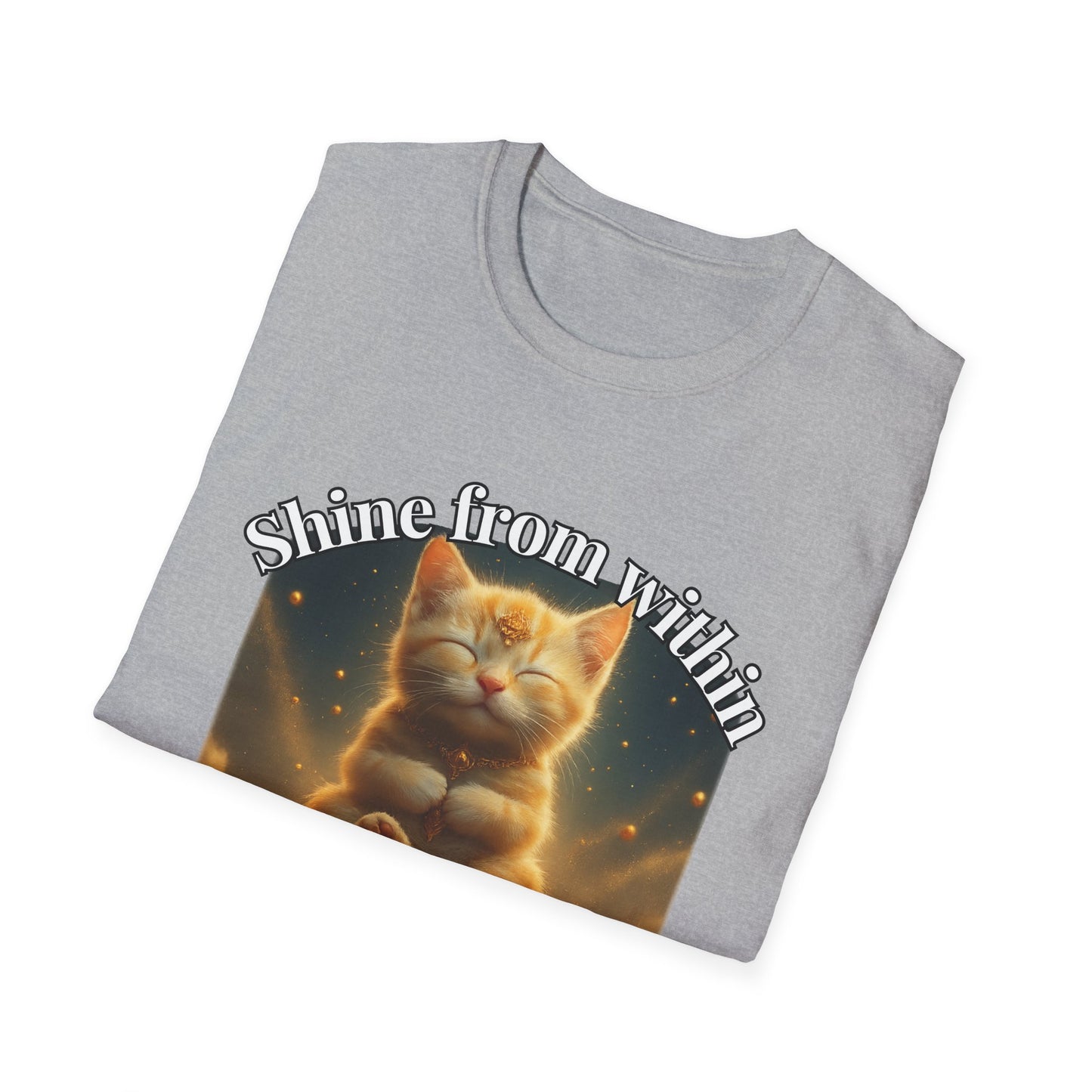 Shine from Within β Golden Stillness Kitten Tee