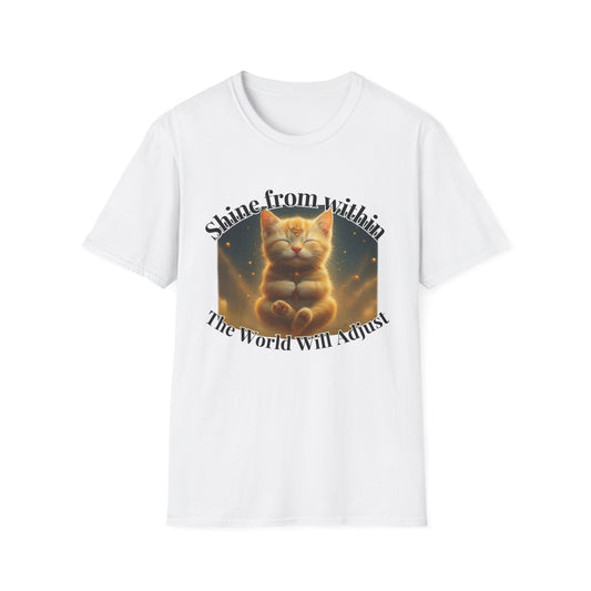 Shine from Within β Golden Stillness Kitten Tee