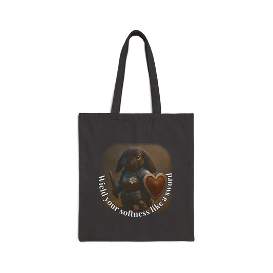 Bunny Warrior Comfort Tote β Wear Your Softness Like a Sword
