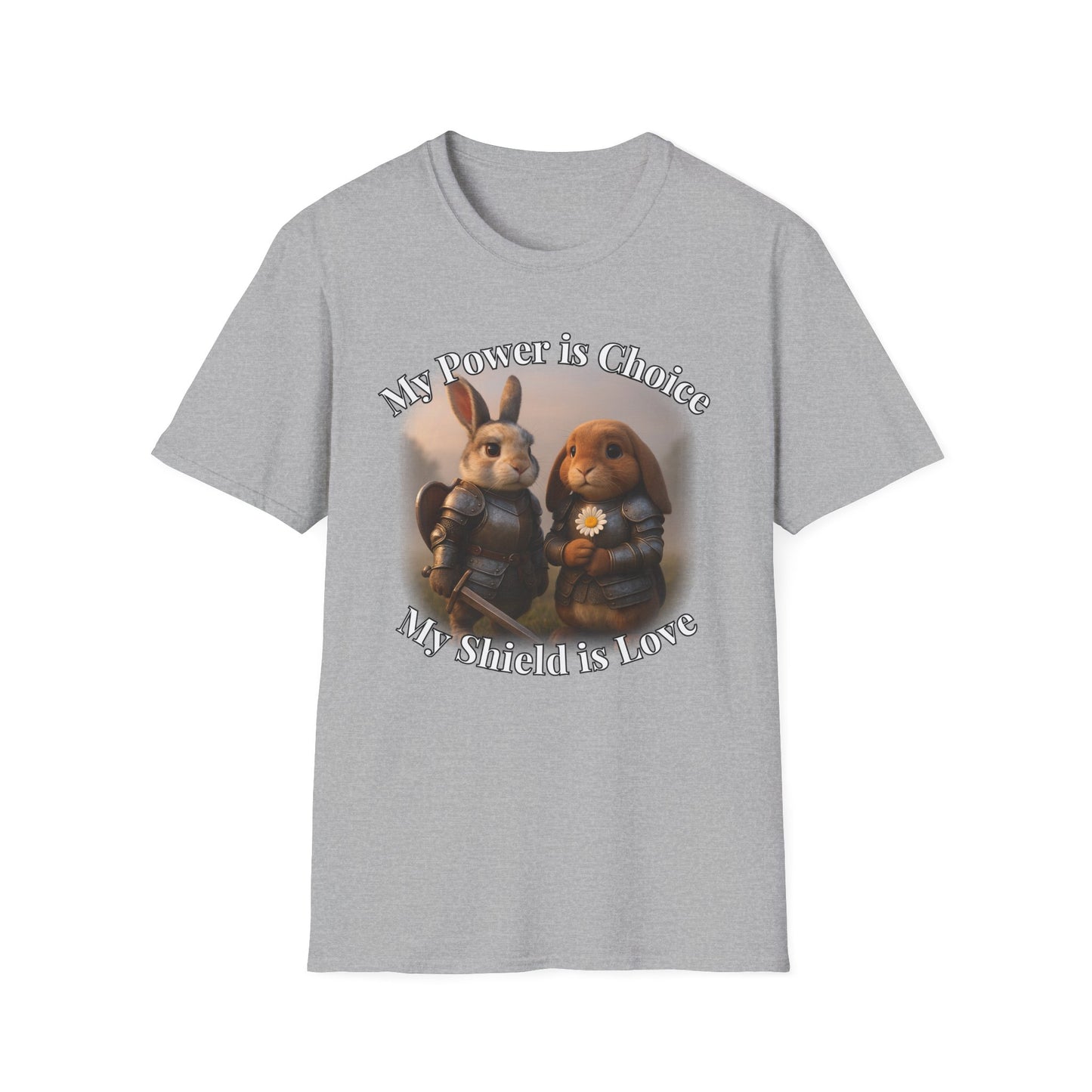 My Power Is Choice β Armor Bunny Tee