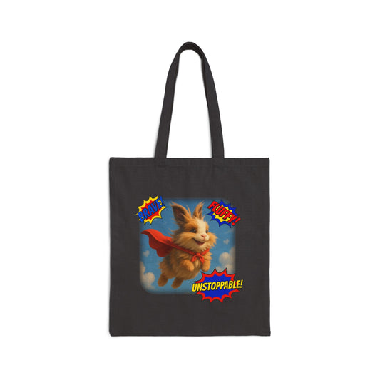 Brave, Fluffy, Unstoppable β Super Bunny Tote π₯ππ¦Έ