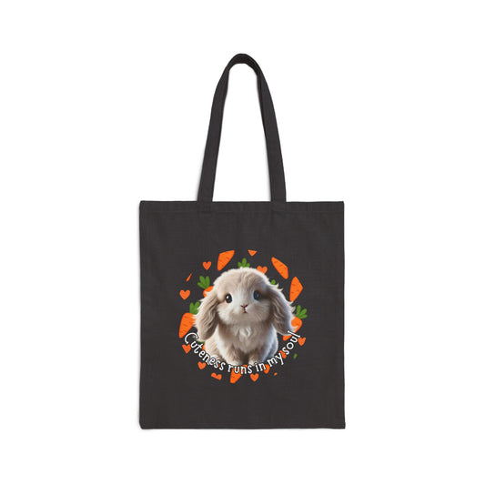 Cuteness Runs in My Soul β Bunny Energy Tote