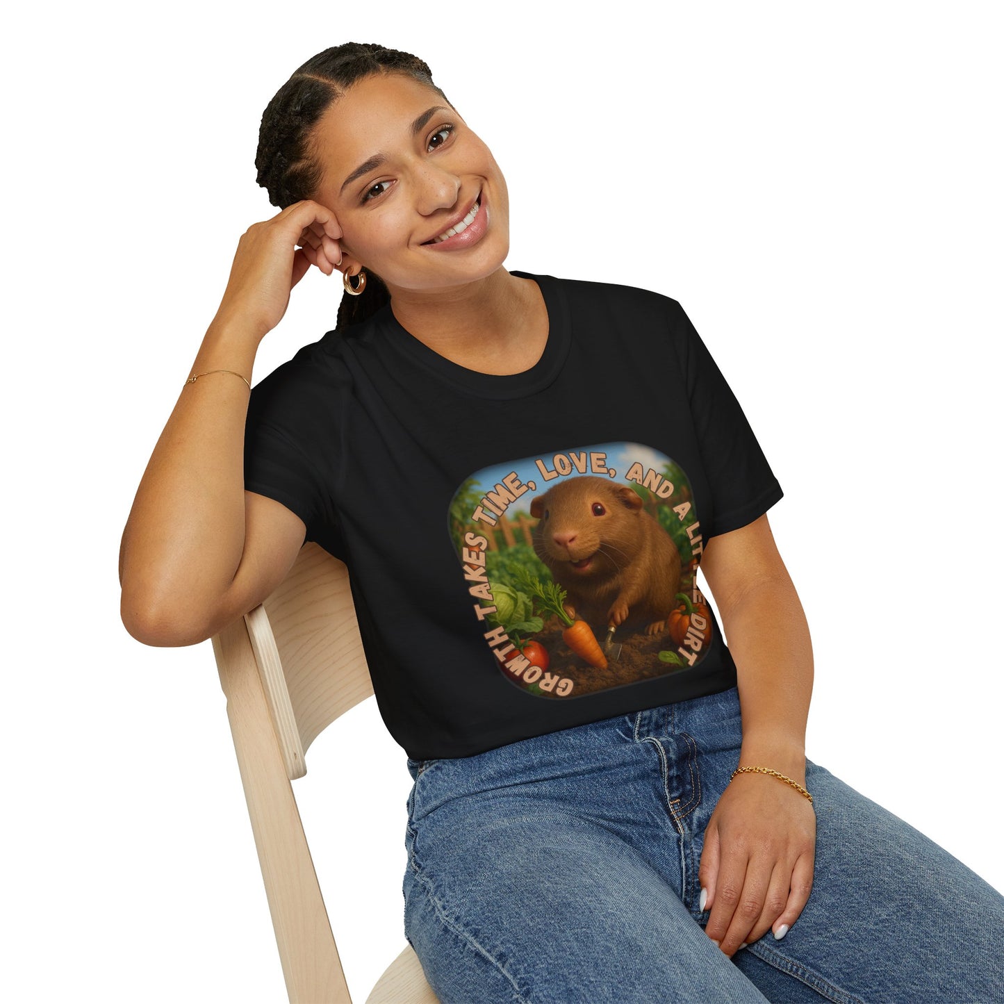 ๐พ Growth Takes Time โ Hazel the Garden Heart Tee ๐พ- Rescue Collab