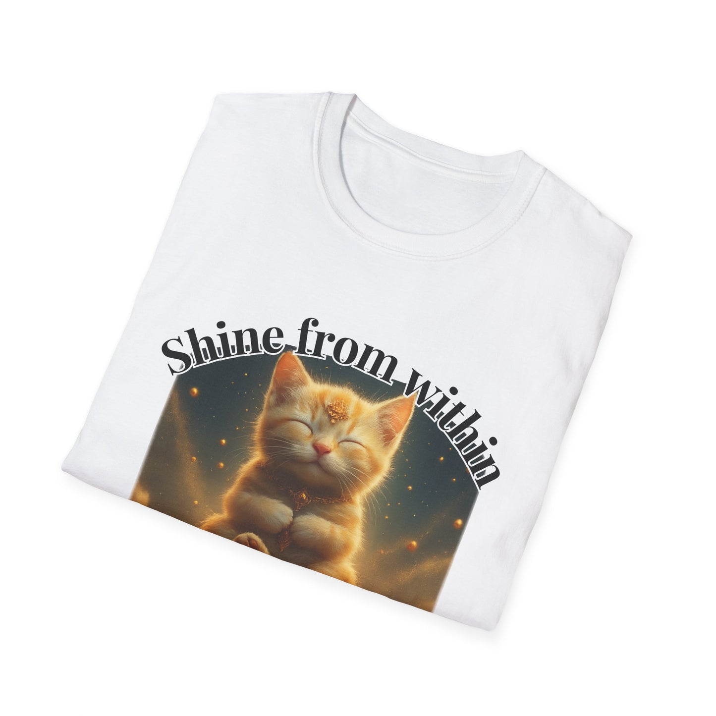 Shine from Within β Golden Stillness Kitten Tee