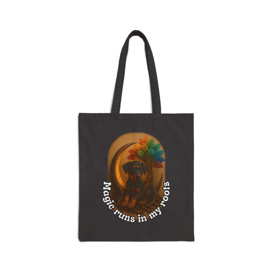 Ancestral Doberman Pup Power Tote – Magic Runs in My Roots