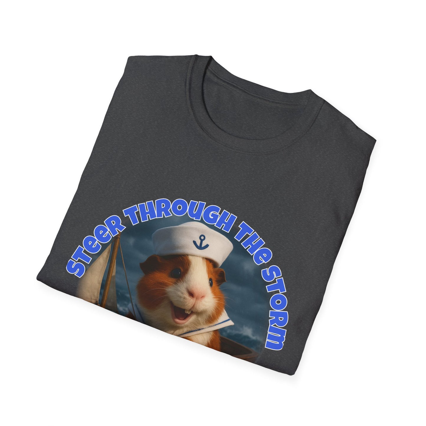 ๐พ Steer Through the Storm โ Sailor Joe the Little Captain Guinea Pig Tee ๐พ- Rescue Collab