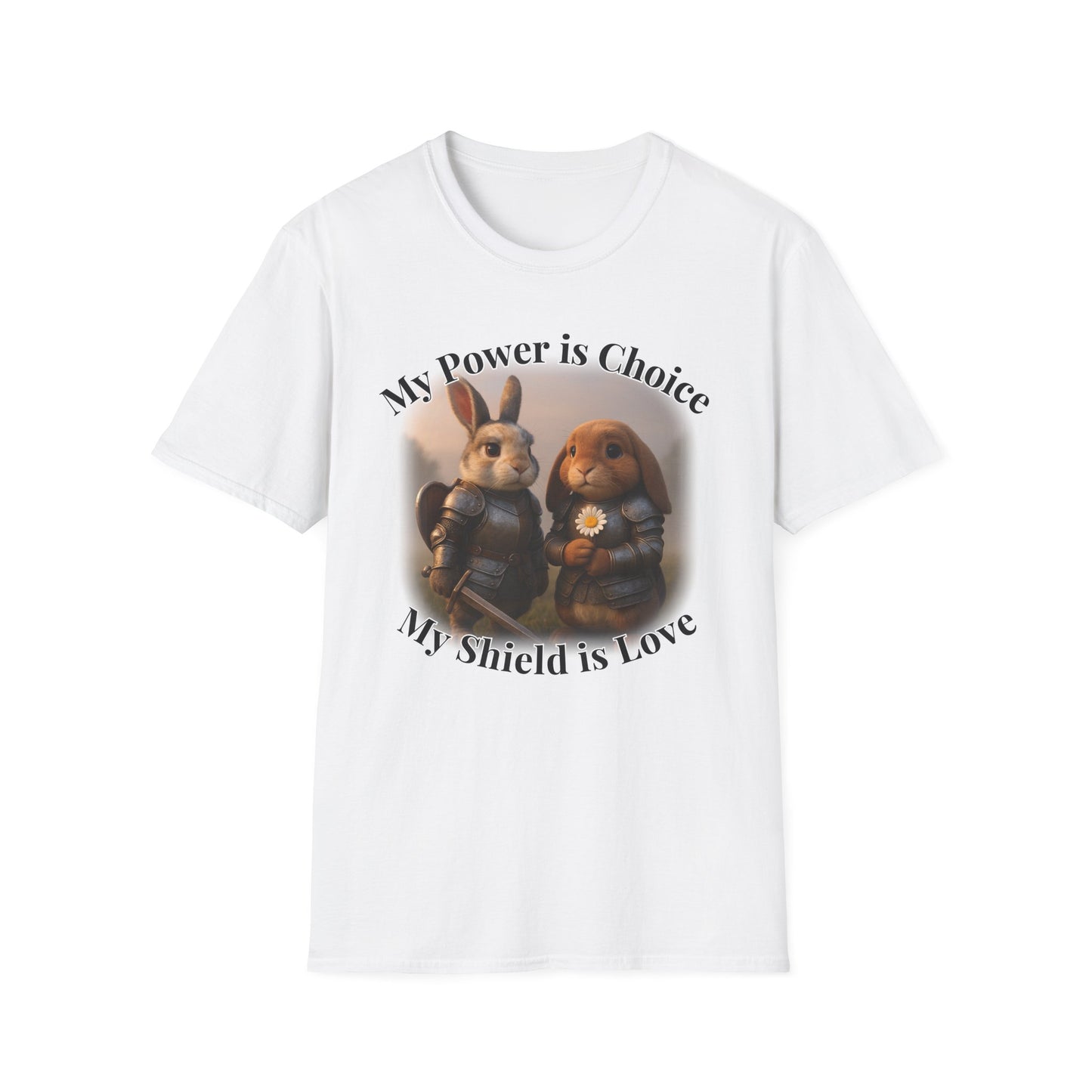 My Power Is Choice β Armor Bunny Tee