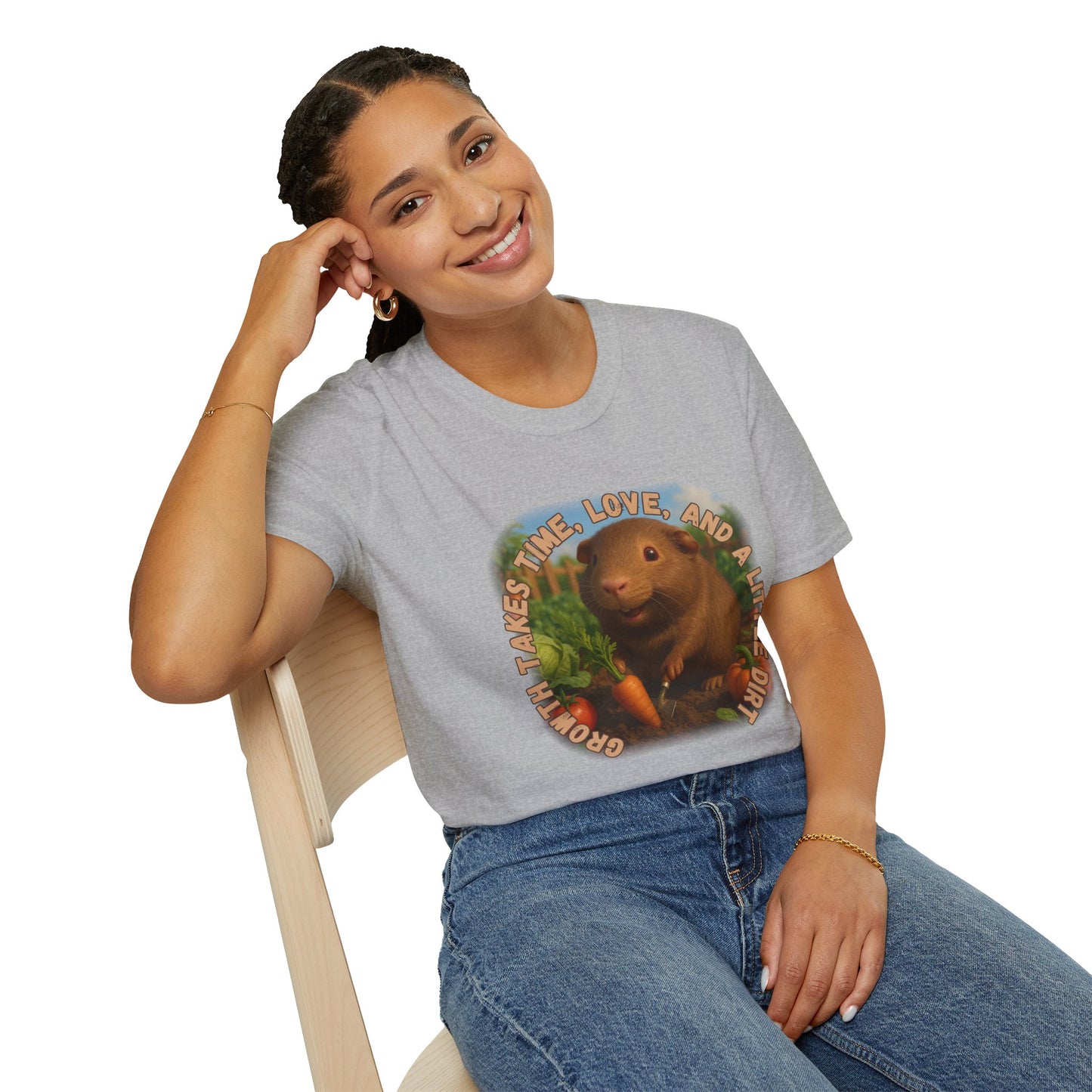 ๐พ Growth Takes Time โ Hazel the Garden Heart Tee ๐พ- Rescue Collab