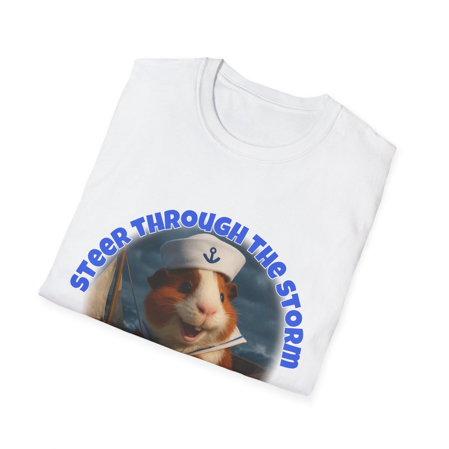 ๐พ Steer Through the Storm โ Sailor Joe the Little Captain Guinea Pig Tee ๐พ- Rescue Collab
