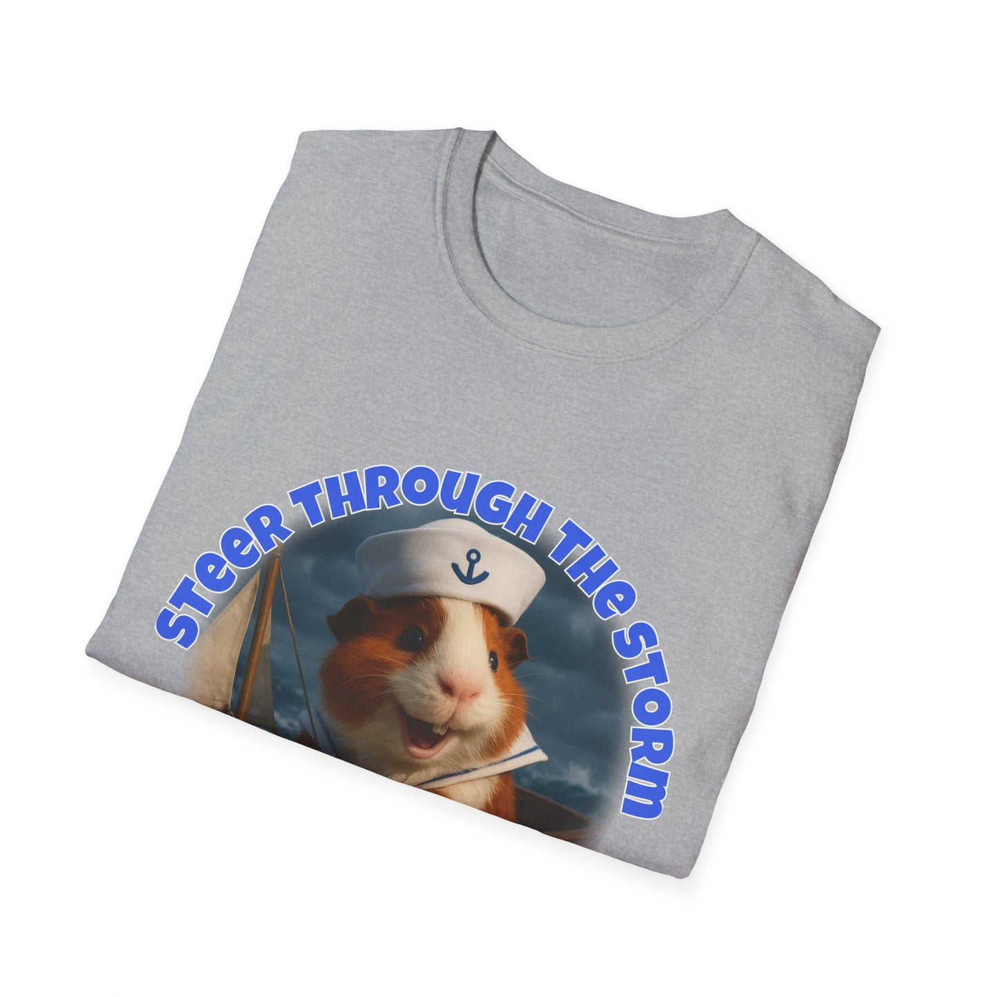 ๐พ Steer Through the Storm โ Sailor Joe the Little Captain Guinea Pig Tee ๐พ- Rescue Collab