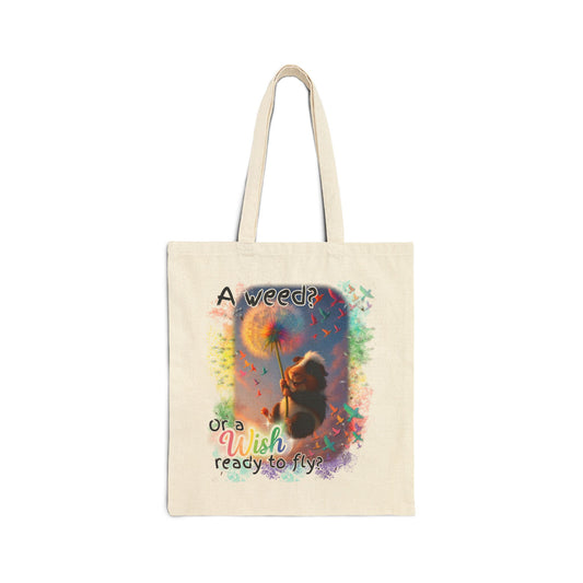 A Weed or a Wish? β Rainbow Dandelion Guinea Pig Tote πποΈπΎ