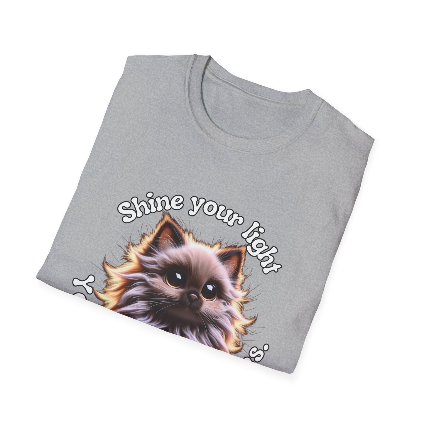 Your Light, Your Rules β Rebel Kitten Shine Tee