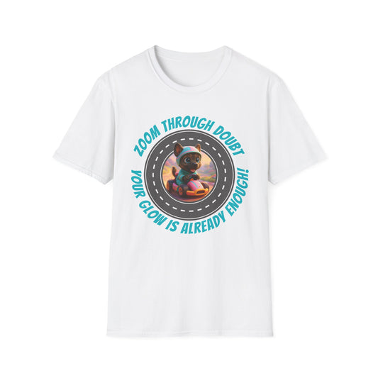 Zoom Through Doubt – Glow Koa Puppy Power Tee