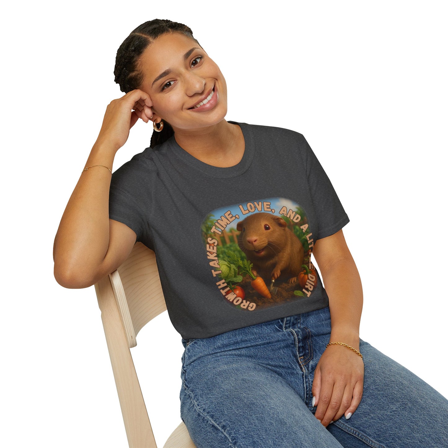 ๐พ Growth Takes Time โ Hazel the Garden Heart Tee ๐พ- Rescue Collab