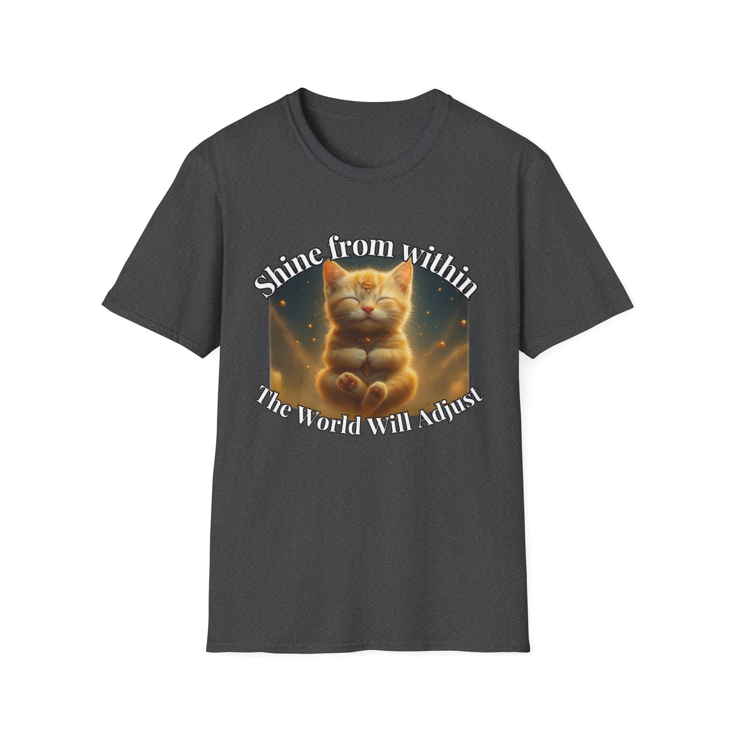 Shine from Within β Golden Stillness Kitten Tee