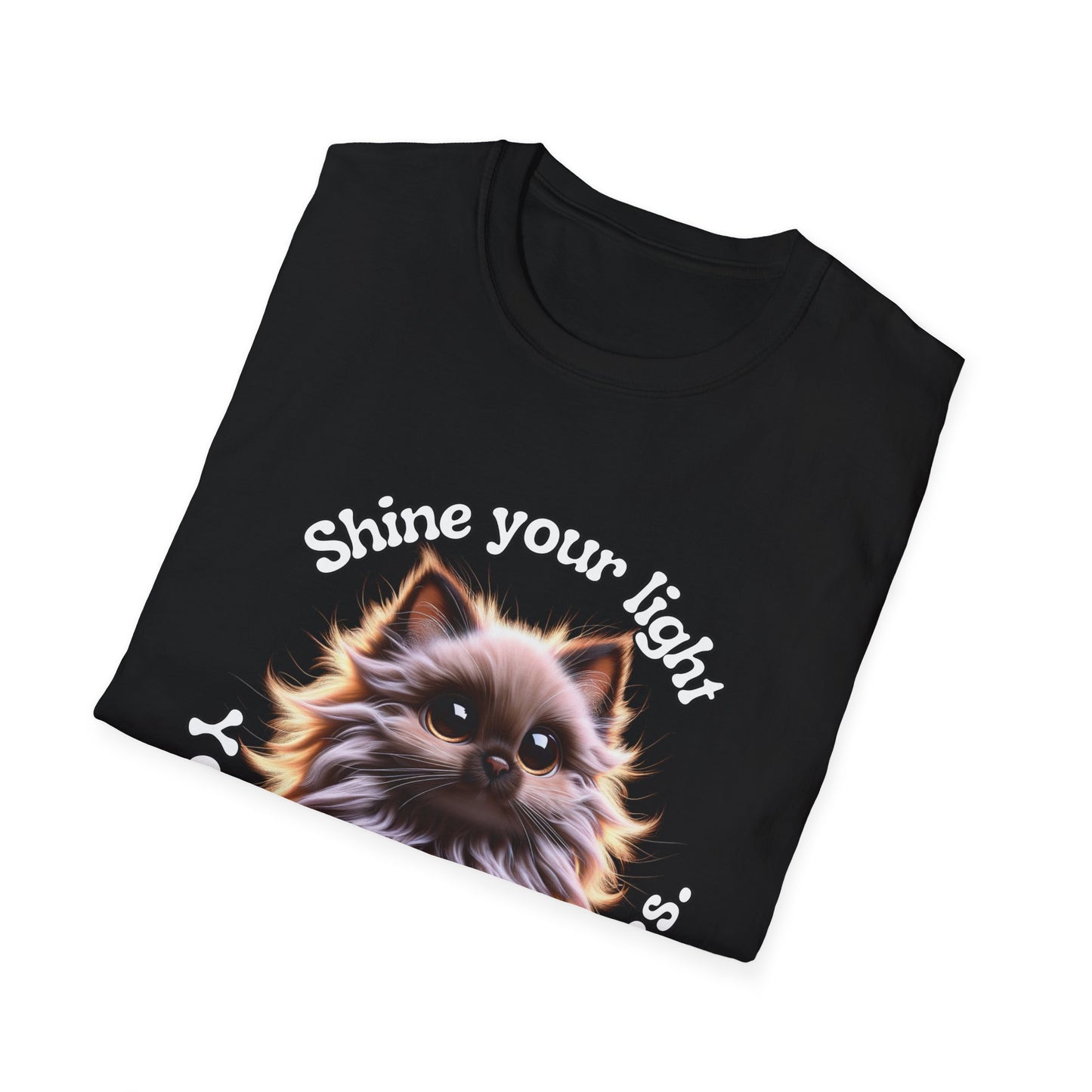 Your Light, Your Rules β Rebel Kitten Shine Tee
