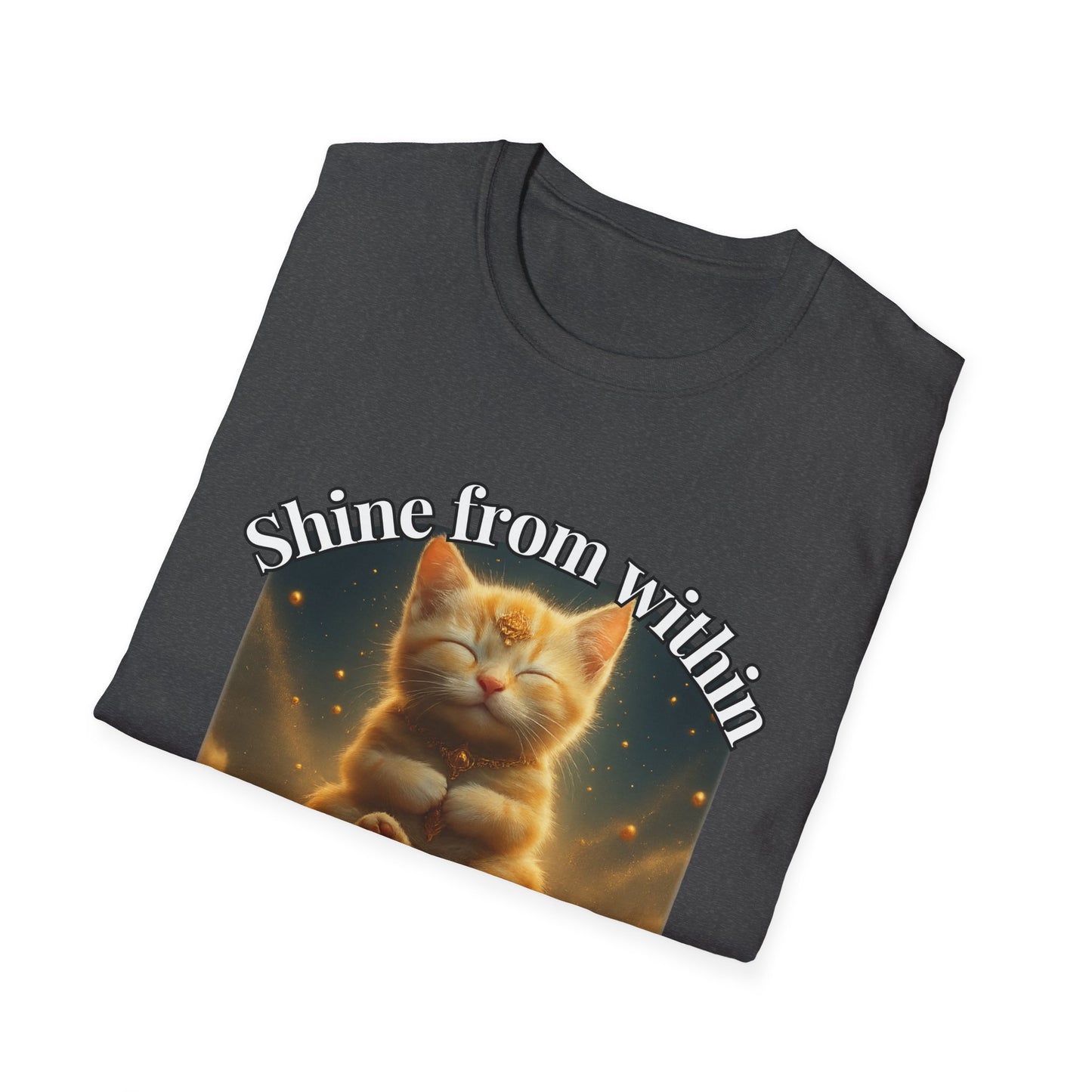 Shine from Within β Golden Stillness Kitten Tee