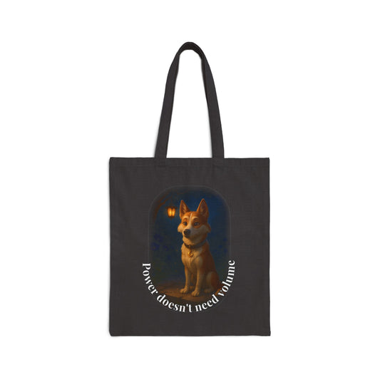 Power Doesn’t Need Volume – Moonlit Presence Dog Tote