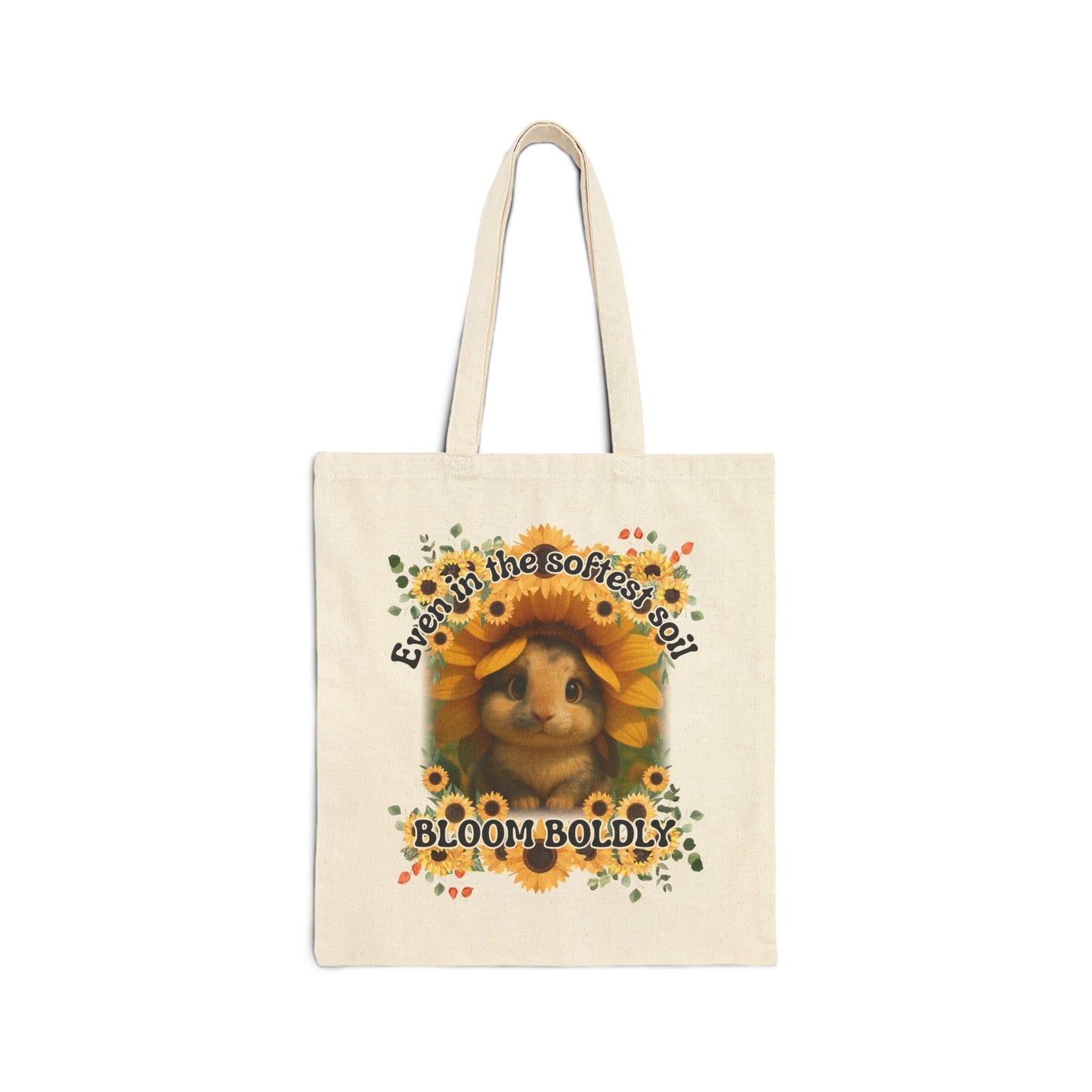 Sunflower Bunny Resilience Tote – Bloom Boldly
