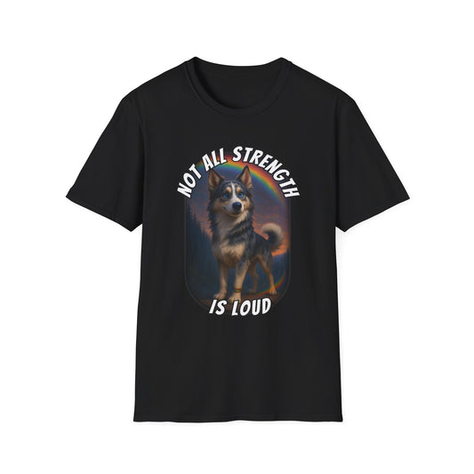 Not All Strength Is Loud – Silent Strength Dog Tee