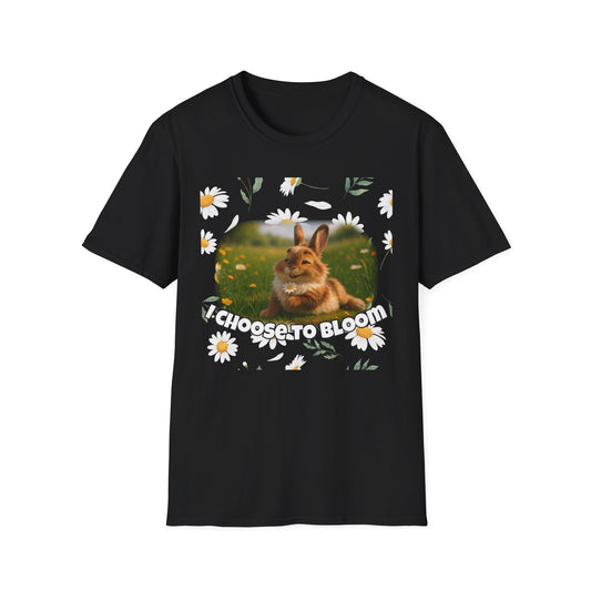 Choose to Bloom – Floral Bunny Courage Tee
