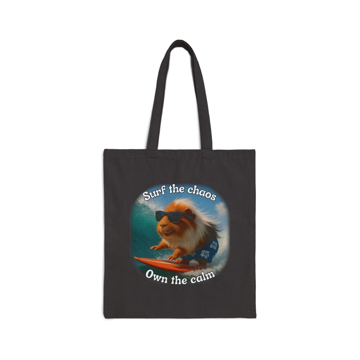 🐾 Surf the Chaos – Pigio the Original Wave Rider Tote 🐾