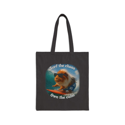 🐾 Surf the Chaos – Pigio the Original Wave Rider Tote 🐾