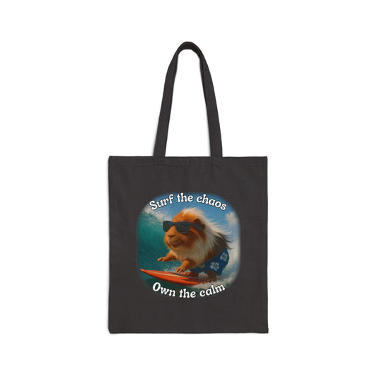 🐾 Surf the Chaos – Pigio the Original Wave Rider Tote 🐾