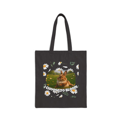 Floral Bunny Courage Tote – Choose to Bloom
