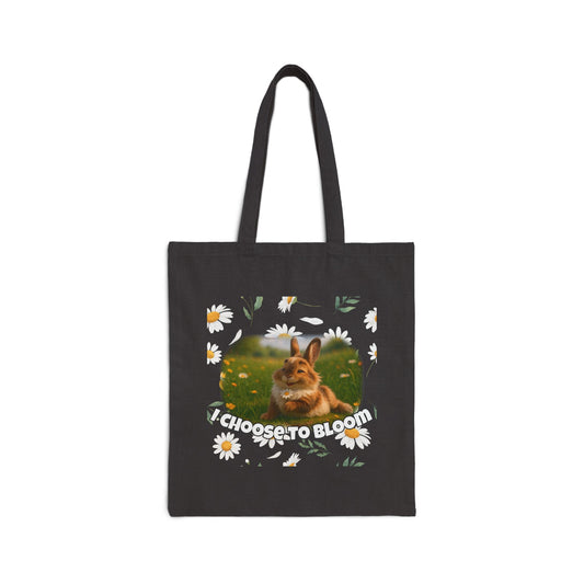 Floral Bunny Courage Tote – Choose to Bloom