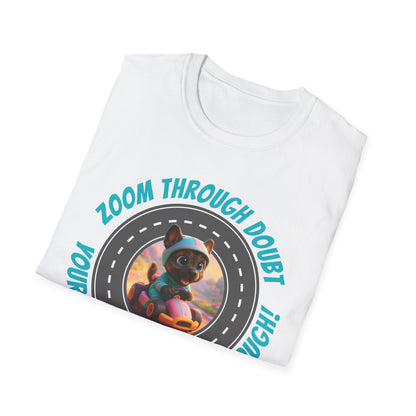 Zoom Through Doubt – Glow Koa Puppy Power Tee
