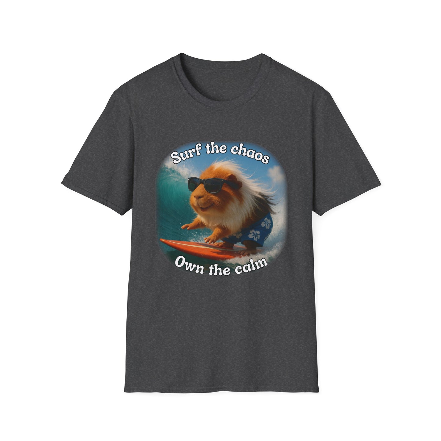 🐾 Surf the Chaos – Pigio the Original Wave Rider Tee 🐾- Rescue Collab