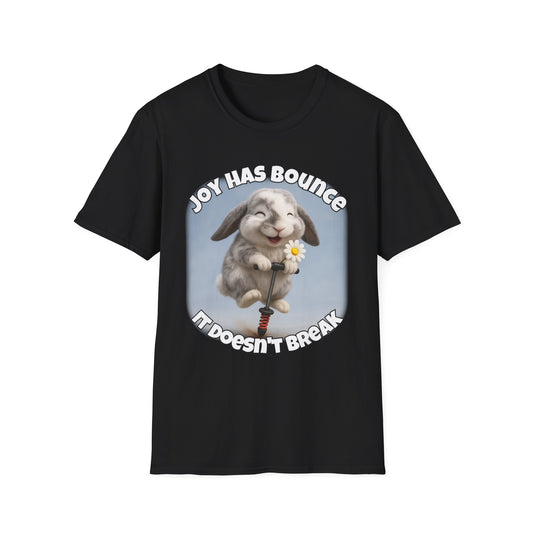 Joy Has Bounce – Bunny Beau Bear's Joyful Hop Tee