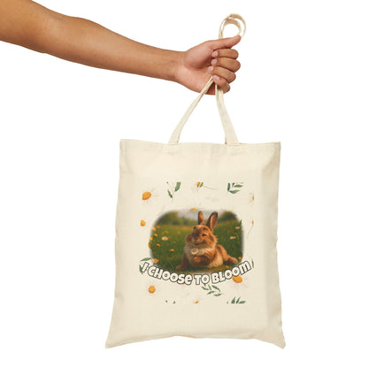Floral Bunny Courage Tote – Choose to Bloom