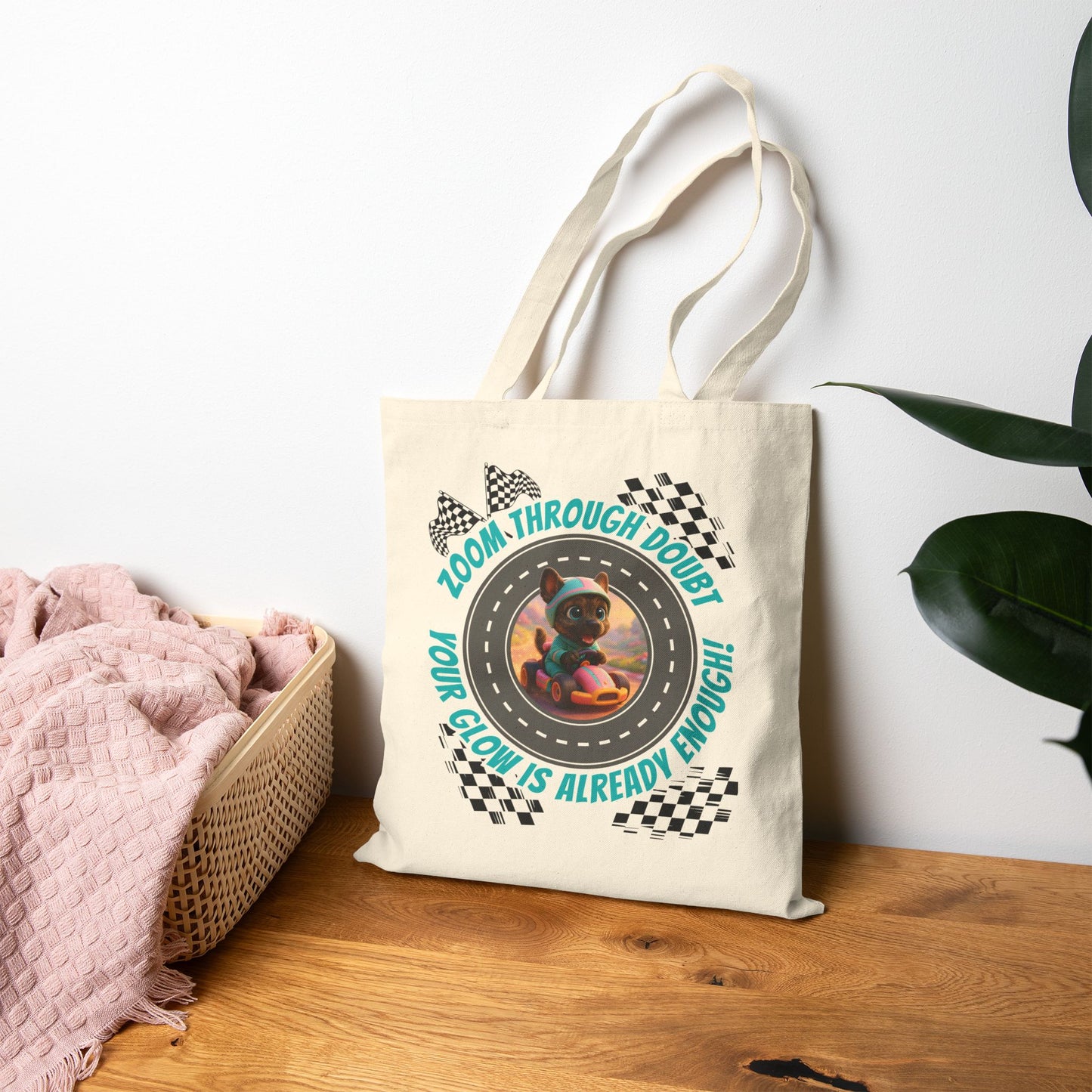 Zoom Through Doubt – Glow Pup Power Tote