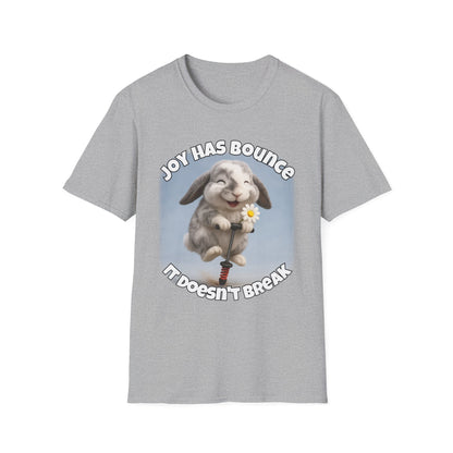 Joy Has Bounce – Bunny Beau Bear's Joyful Hop Tee
