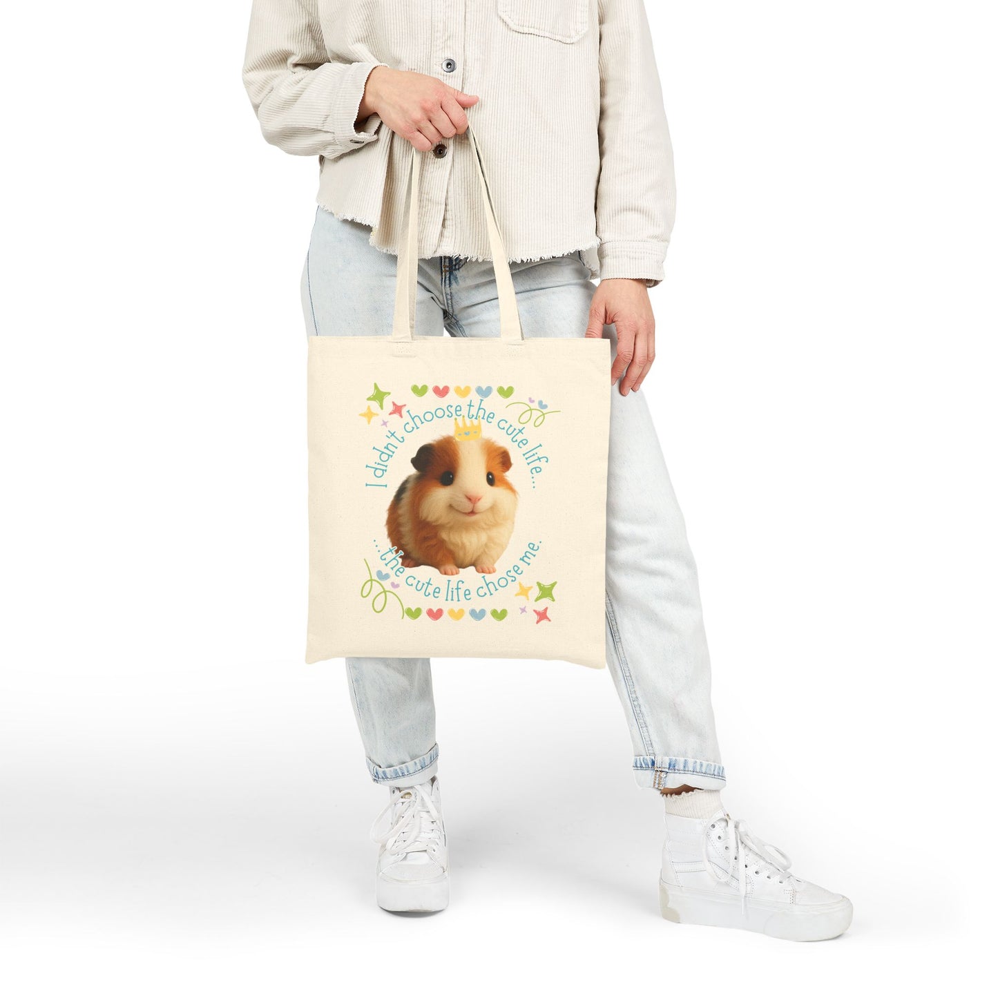 🐾 Cute Life – Elmer the Rescue Guinea Pig Tote 🐾