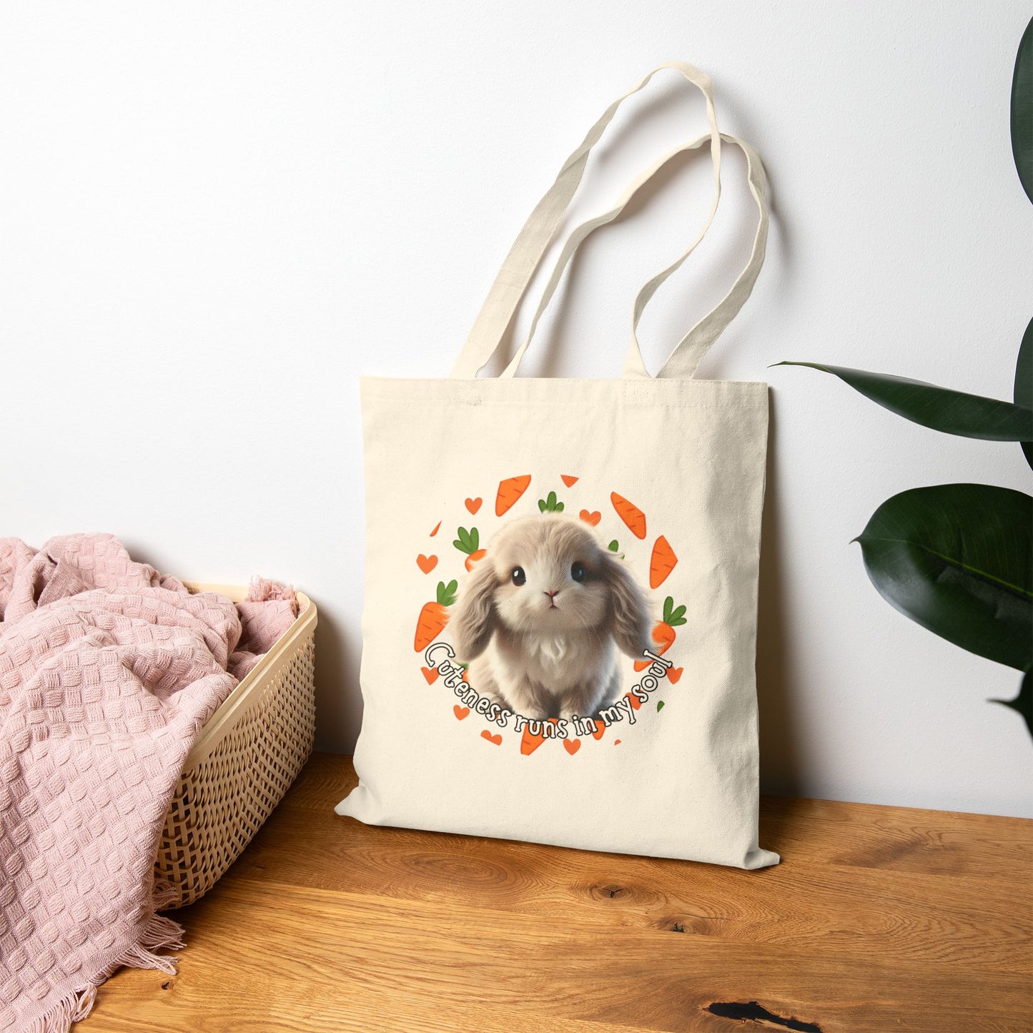 Cuteness Runs in My Soul – Bunny Energy Tote