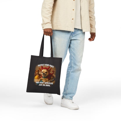 Devil Dog Boundary Tote – Don’t Apologize for the Bark