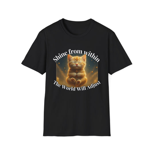 Shine from Within – Golden Stillness Kitten Tee