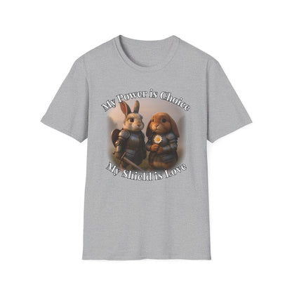 My Power Is Choice – Armor Bunny Tee