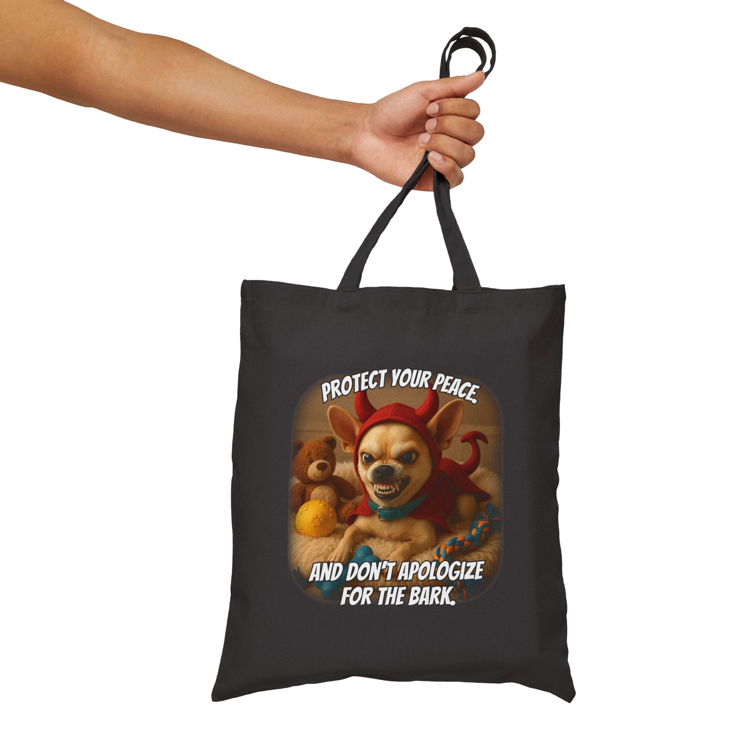 Devil Dog Boundary Tote – Don’t Apologize for the Bark