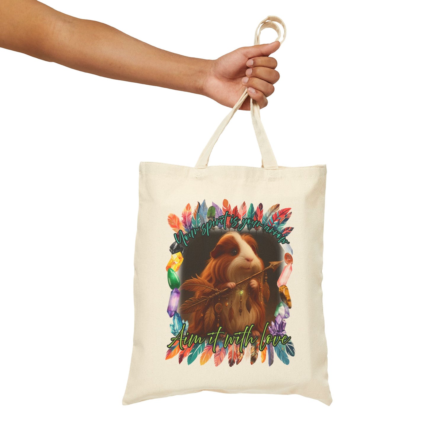 🏹 Aim With Love – Guinea Pig Spirit Arrow Tote 🌈