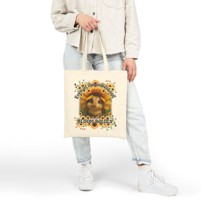 Sunflower Bunny Resilience Tote – Bloom Boldly