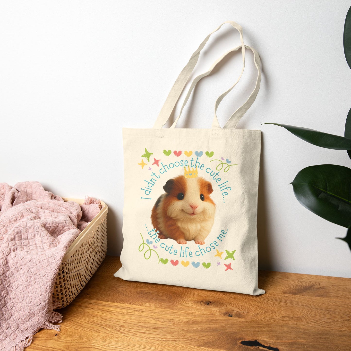 🐾 Cute Life – Elmer the Rescue Guinea Pig Tote 🐾