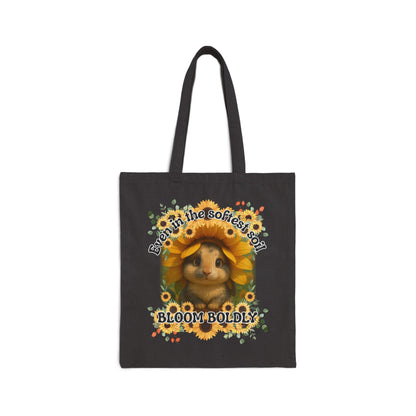 Sunflower Bunny Resilience Tote – Bloom Boldly