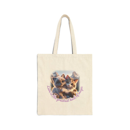 Love Is Magic – Cuddling Kitten Wonder Tote
